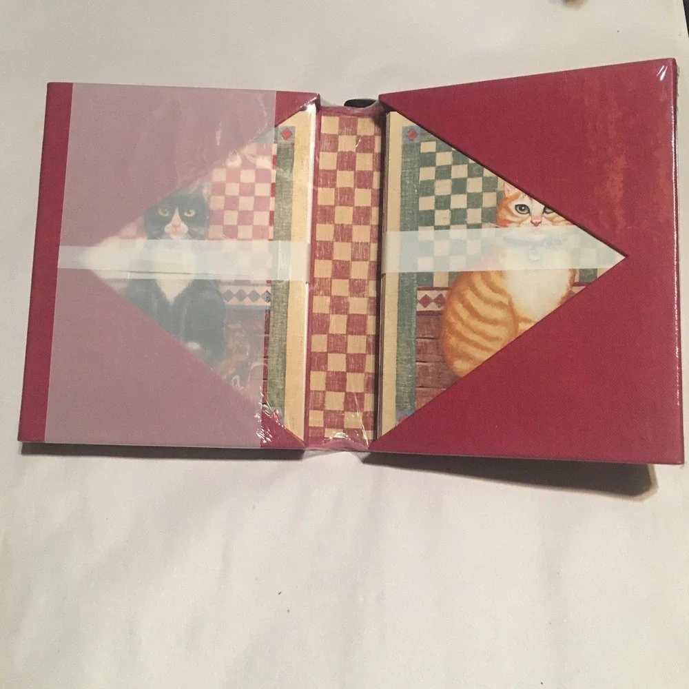 Curious Cats Stationary 24 Note Cards With Envelopes